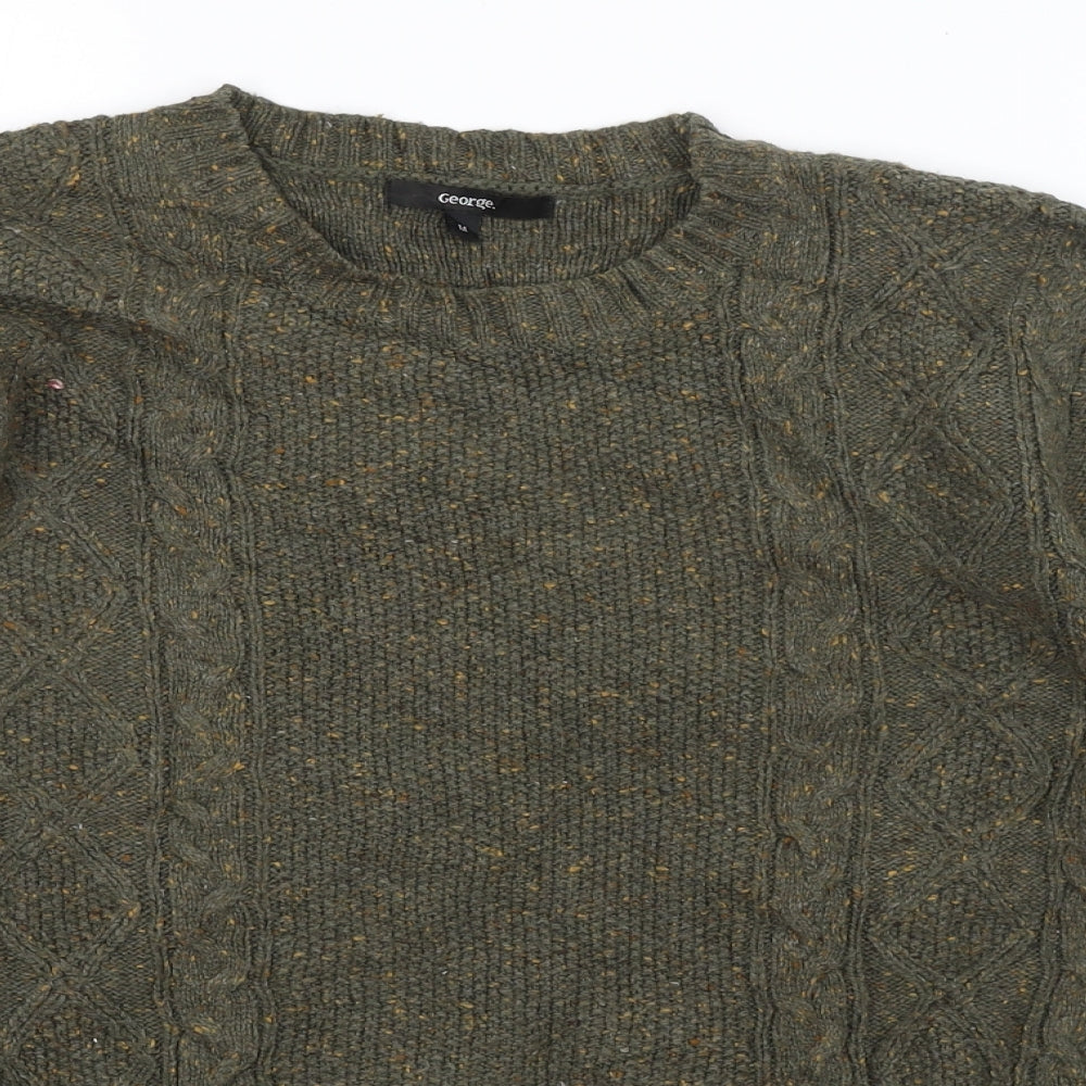 George Mens Green   Pullover Jumper Size M