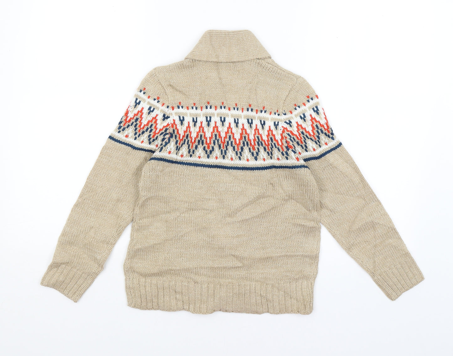 Inextenso Boys Beige   Cardigan Jumper Size 8 Years