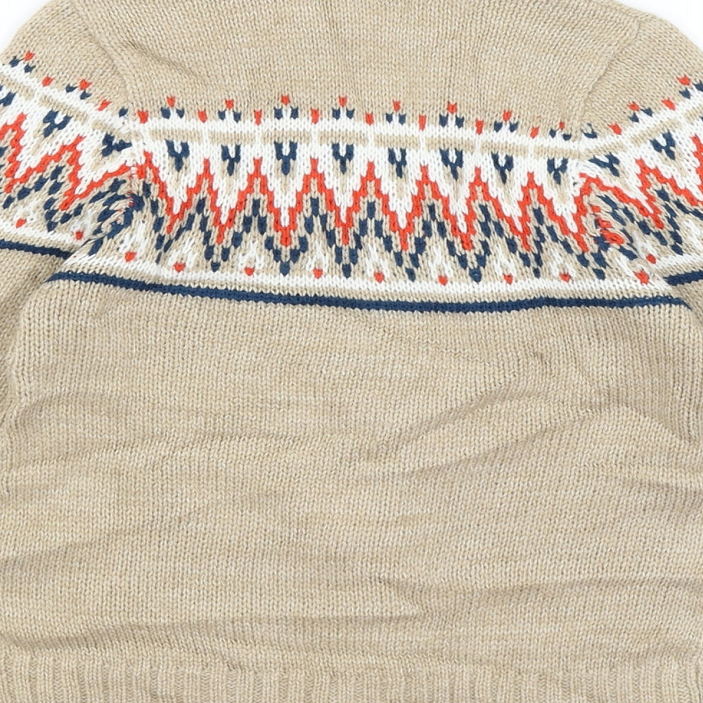 Inextenso Boys Beige   Cardigan Jumper Size 8 Years