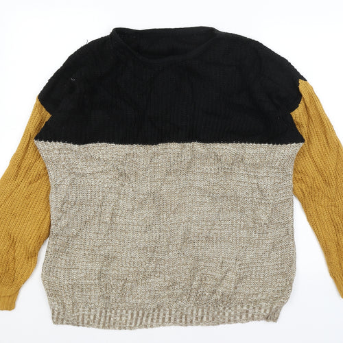 SheIn Womens Brown   Pullover Jumper Size M