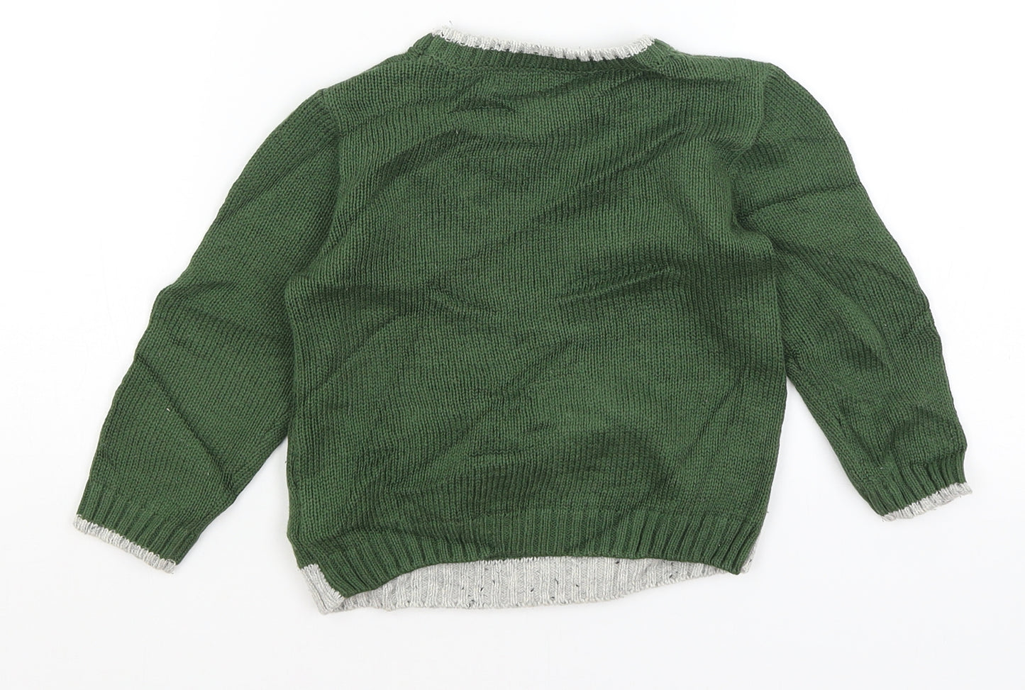Nutmeg Baby Green   Pullover Jumper Size 18-24 Months  - Monster
