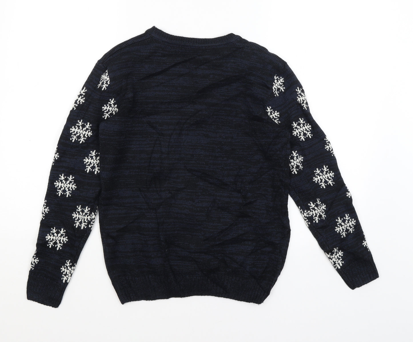 George Boys Blue   Pullover Jumper Size 10-11 Years  - Rudolph