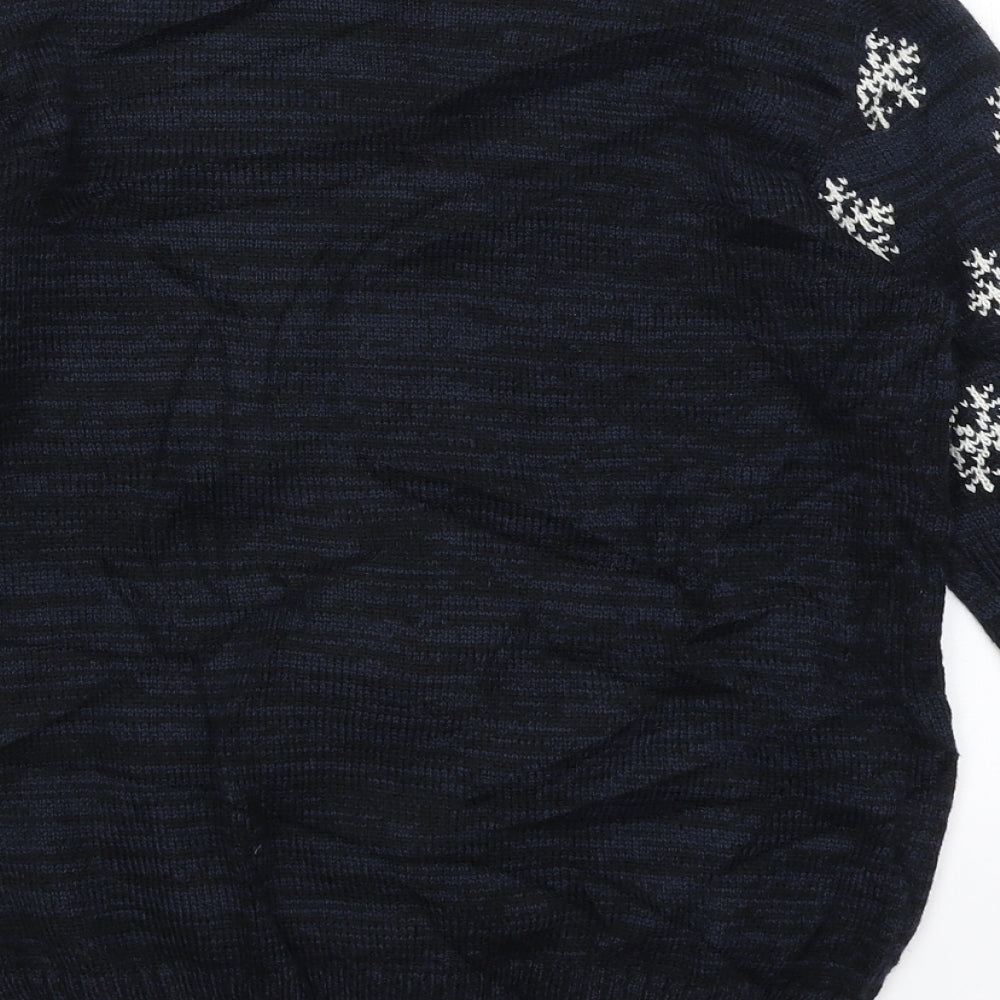 George Boys Blue   Pullover Jumper Size 10-11 Years  - Rudolph