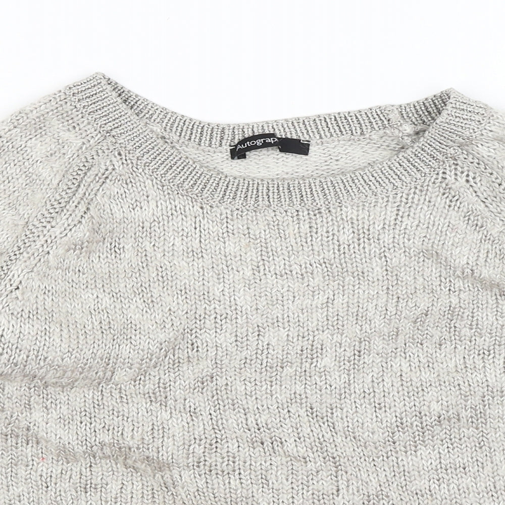 Autograph Womens Grey   Pullover Jumper Size 12