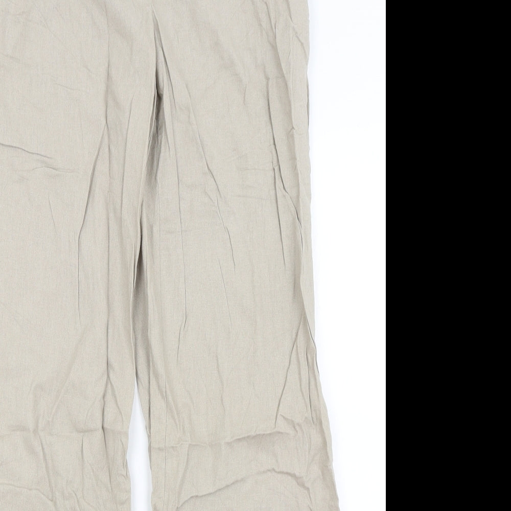 Dorothy Perkins Womens Beige   Trousers  Size 14 L31 in