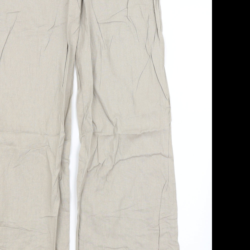 Dorothy Perkins Womens Beige   Trousers  Size 14 L31 in