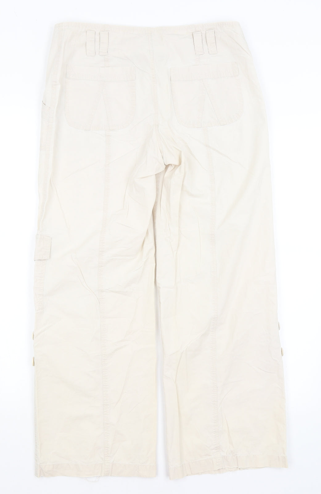 Dorothy Perkins Womens Beige   Cargo Trousers Size 10 L25.5 in