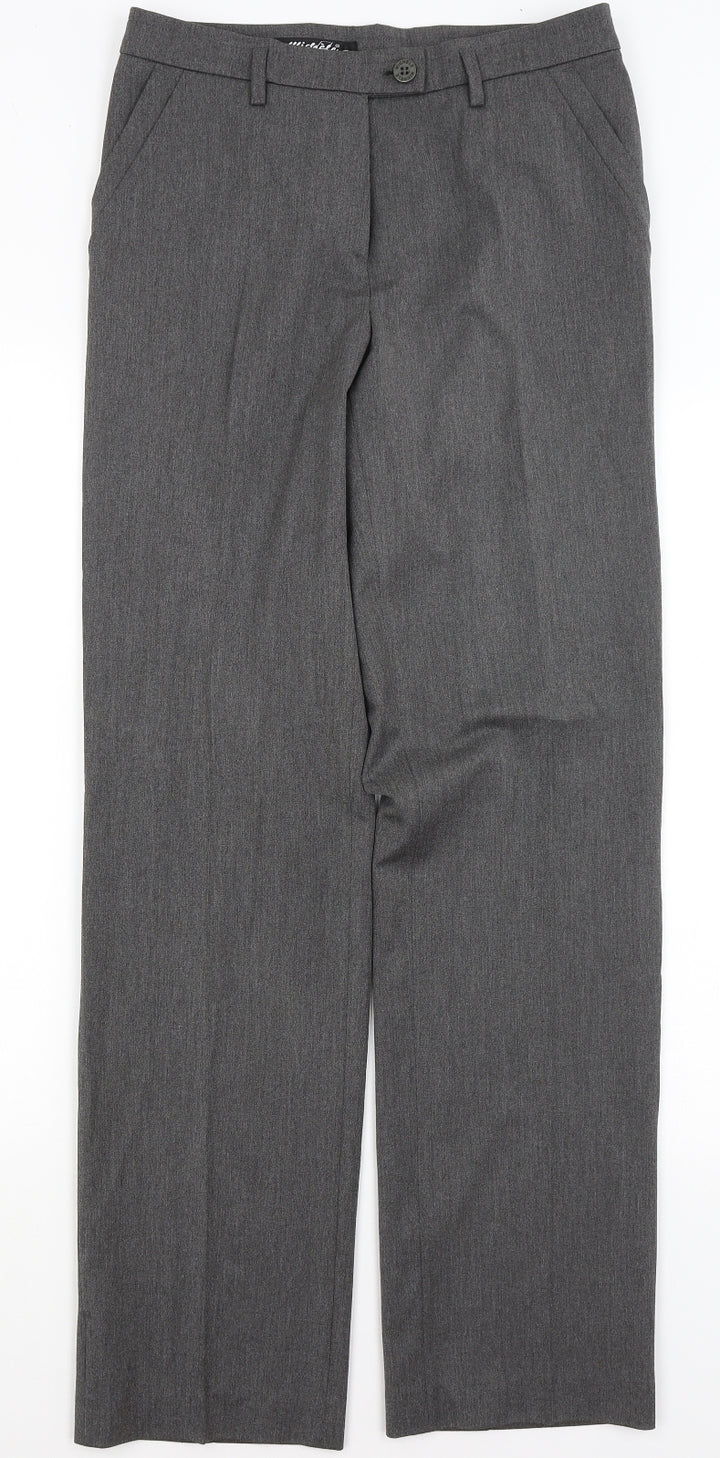 MICHELE Womens Grey   Trousers  Size 10 L32 in