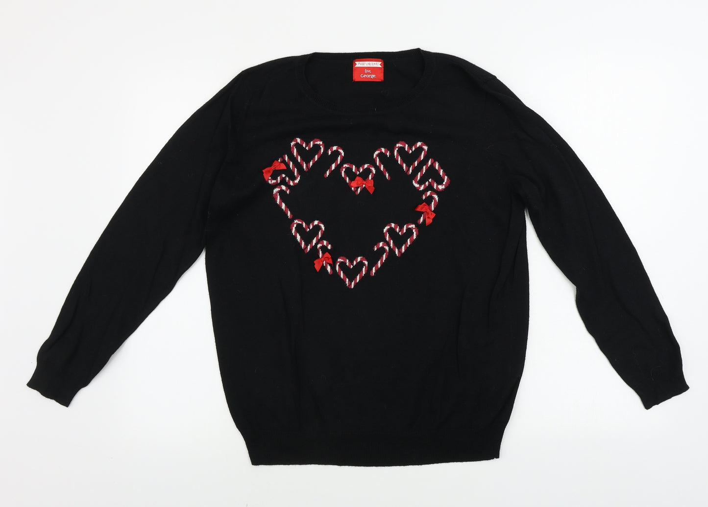 NEXT  Womens Black   Pullover Jumper Size 16  - Christmas Jumper