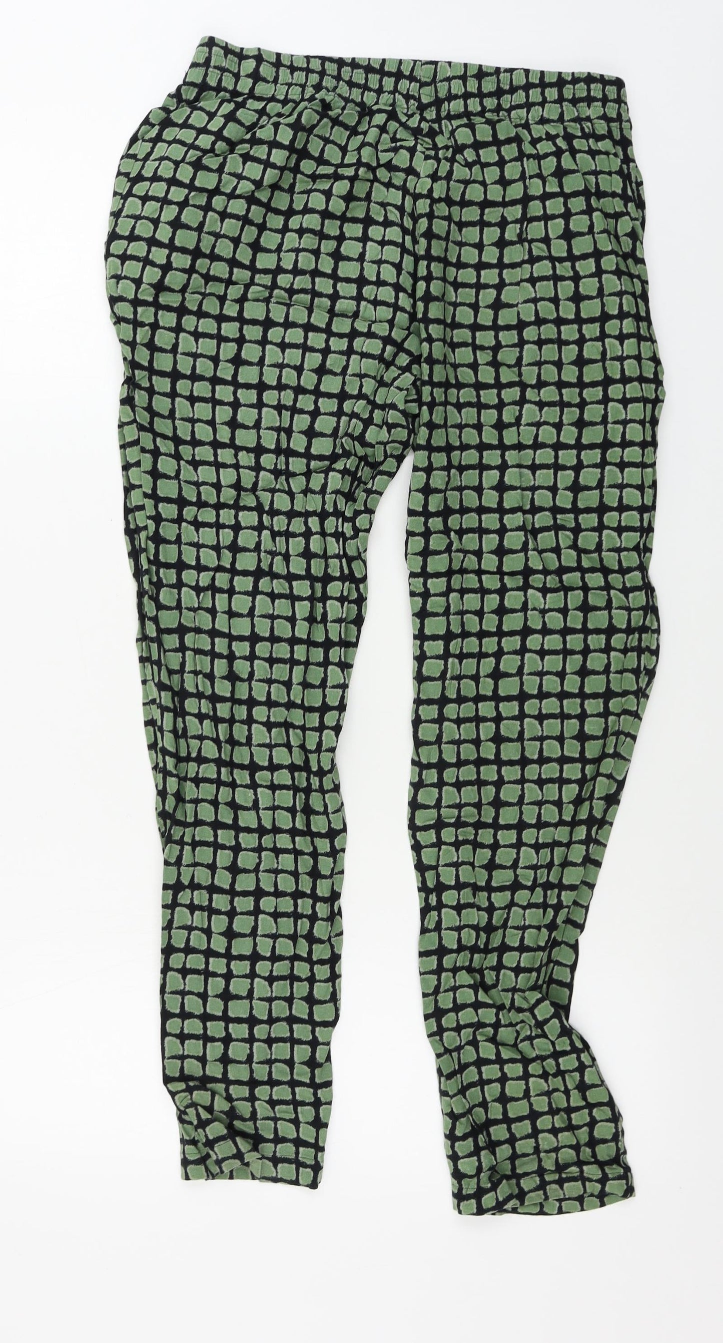 NEXT  Womens Green Animal Print  Trousers  Size 10 L27 in