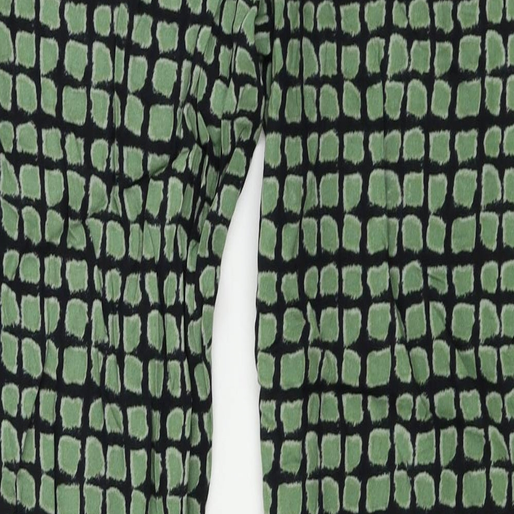 NEXT  Womens Green Animal Print  Trousers  Size 10 L27 in