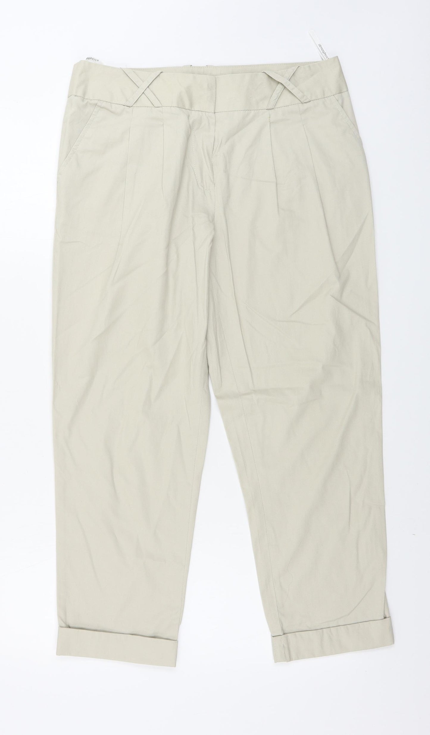 Atmosphere  Womens Beige   Trousers  Size 12 L25 in