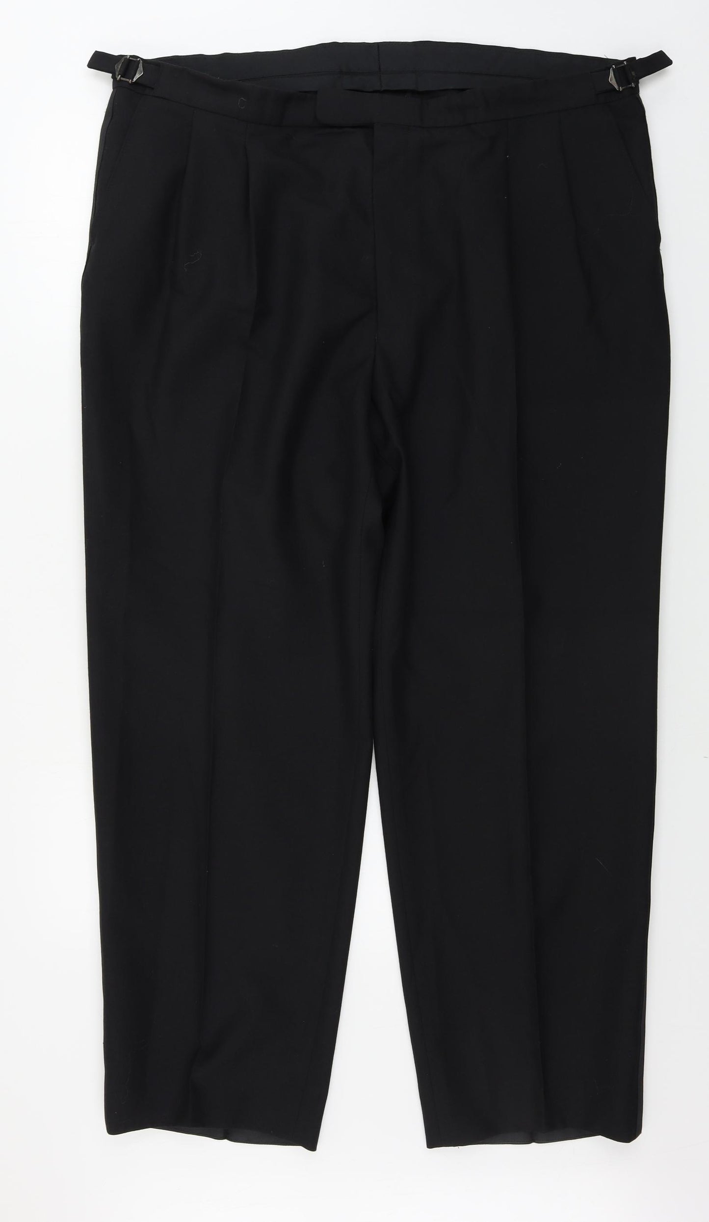 Magee Mens Black   Trousers  Size 42 in L28 in