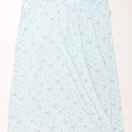 Classic Womens Blue Floral  A-Line  Size 16