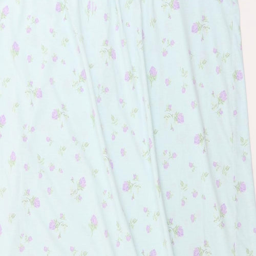 Classic Womens Blue Floral  A-Line  Size 16