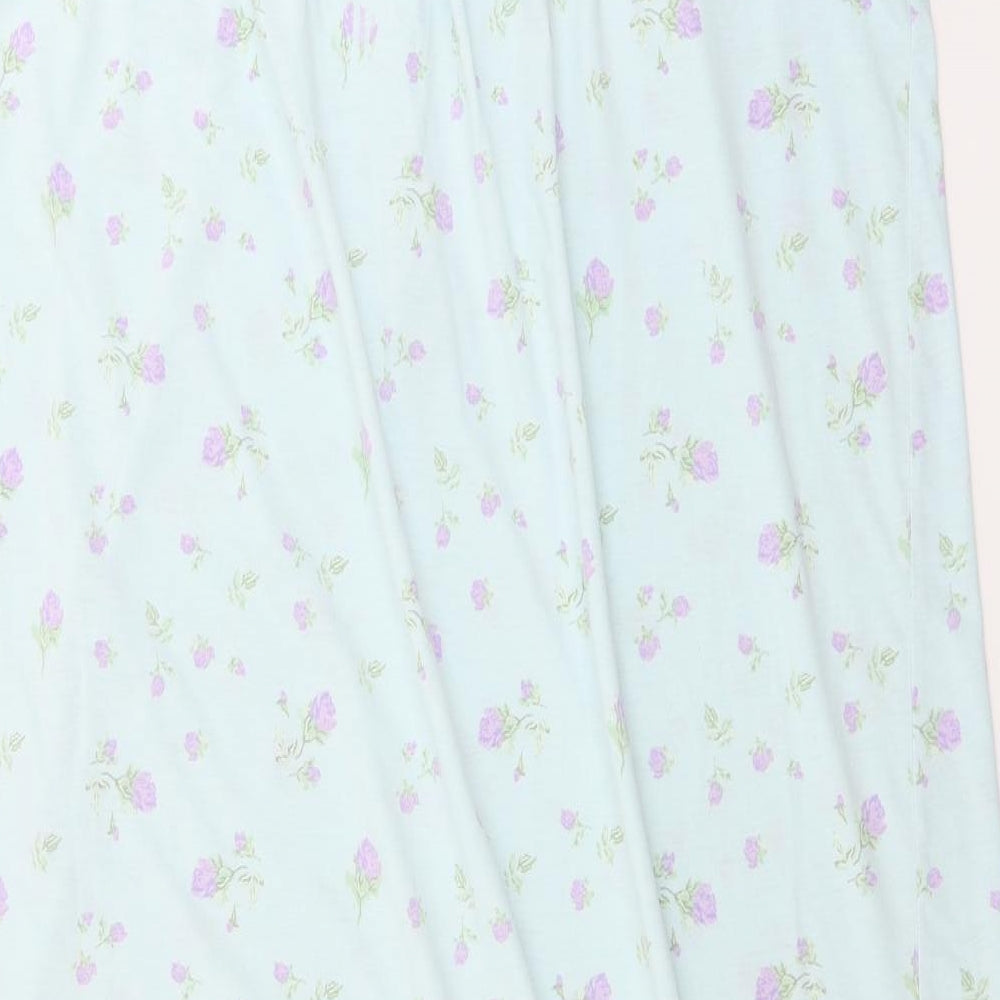 Classic Womens Blue Floral  A-Line  Size 16