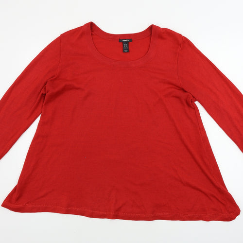 H&M  Womens Red   Pullover Jumper Size 2XL