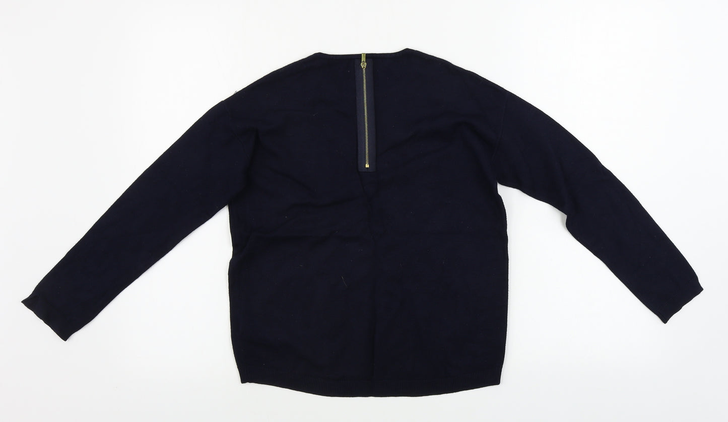 Zara Girls Blue   Pullover Jumper Size 9-10 Years