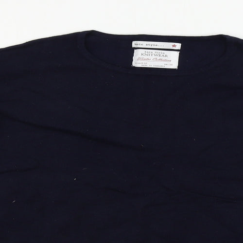 Zara Girls Blue   Pullover Jumper Size 9-10 Years