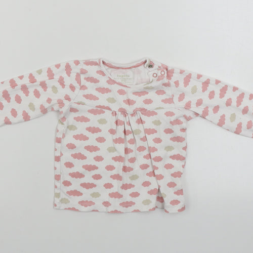Lupilu Girls White   Basic T-Shirt Size 12-18 Months