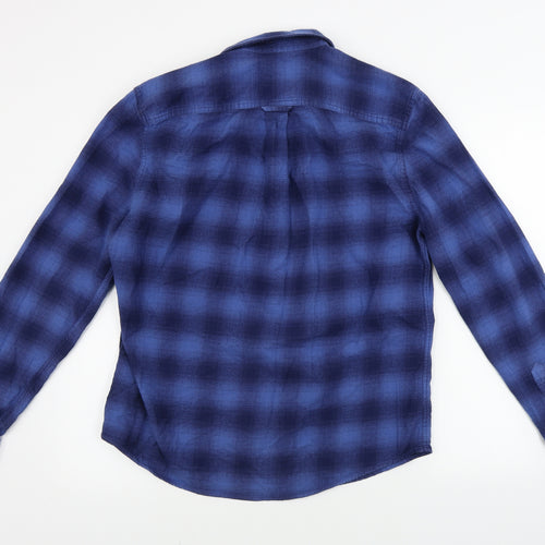 NEXT  Mens Blue Check   Button-Up Size M