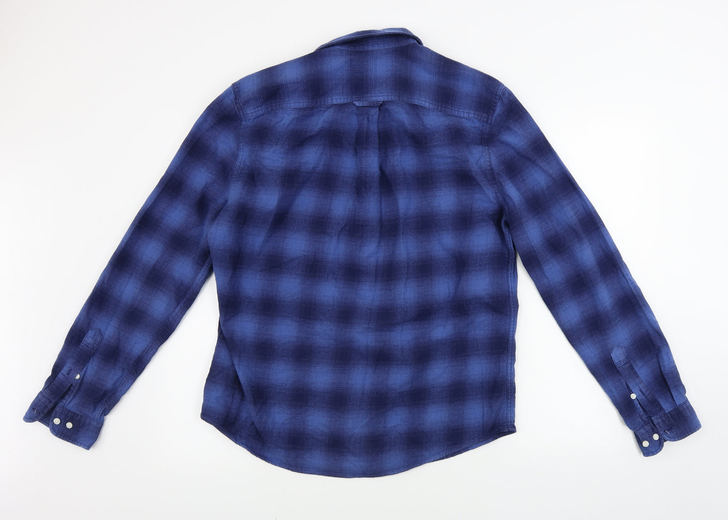 NEXT  Mens Blue Check   Button-Up Size M