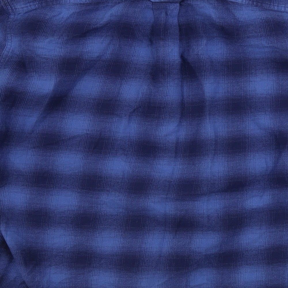 NEXT  Mens Blue Check   Button-Up Size M