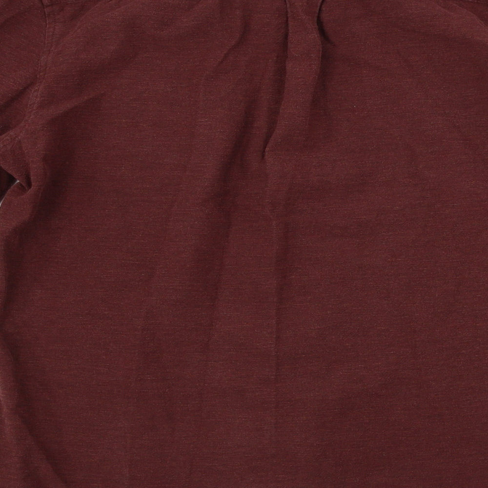 NEXT  Mens Brown    Button-Up Size M