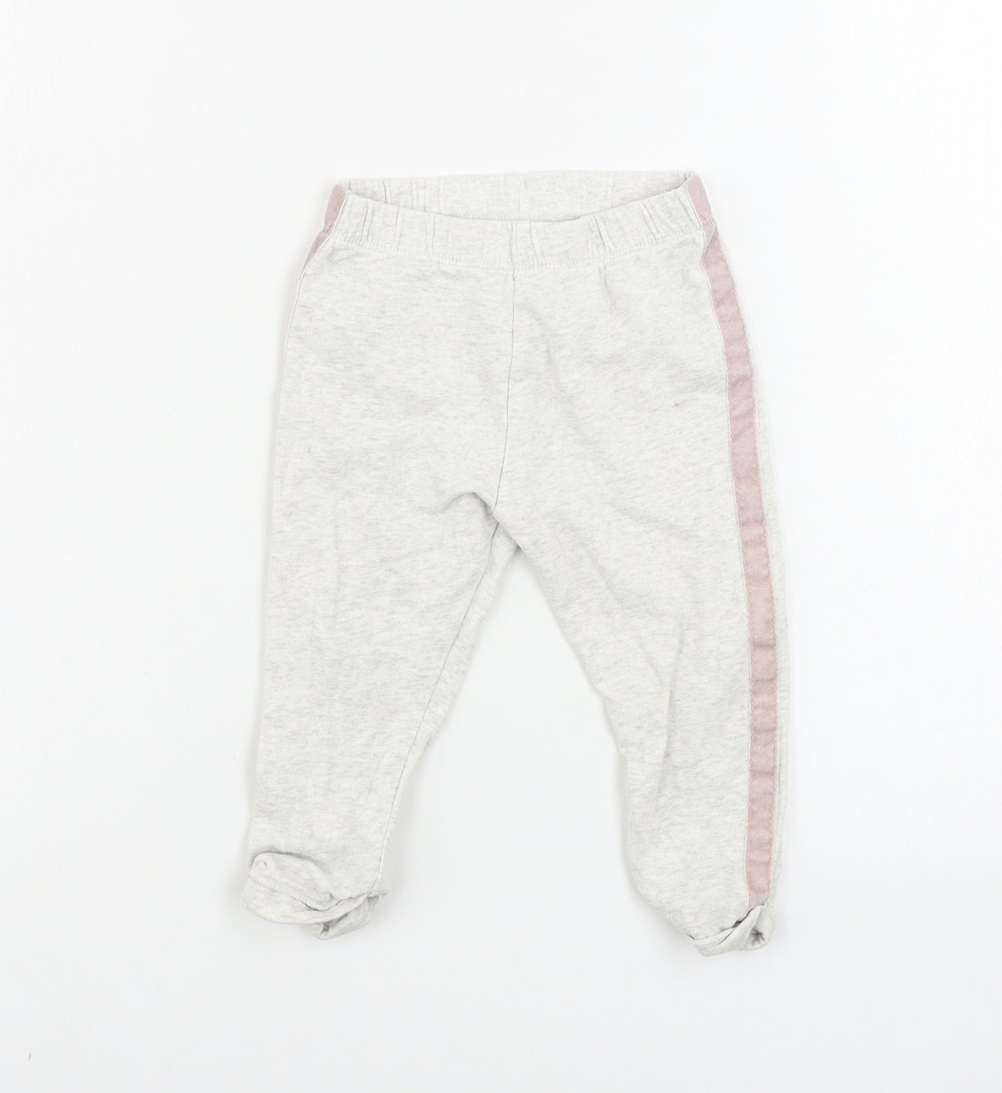 F&F  Girls Beige   Sweatpants Trousers Size 9-12 Months