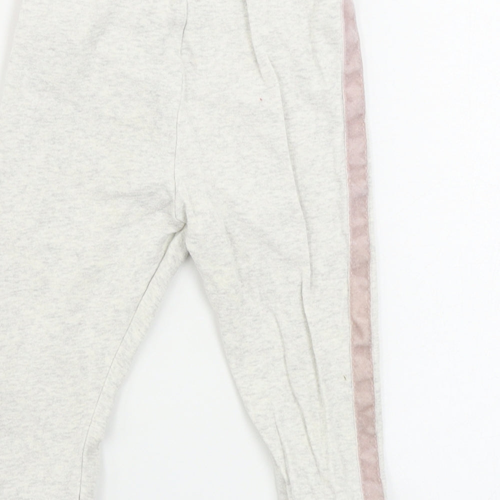 F&F  Girls Beige   Sweatpants Trousers Size 9-12 Months