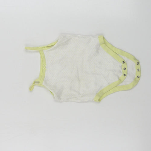 Nutmeg  Girls White   Basic Tank Size 12-18 Months