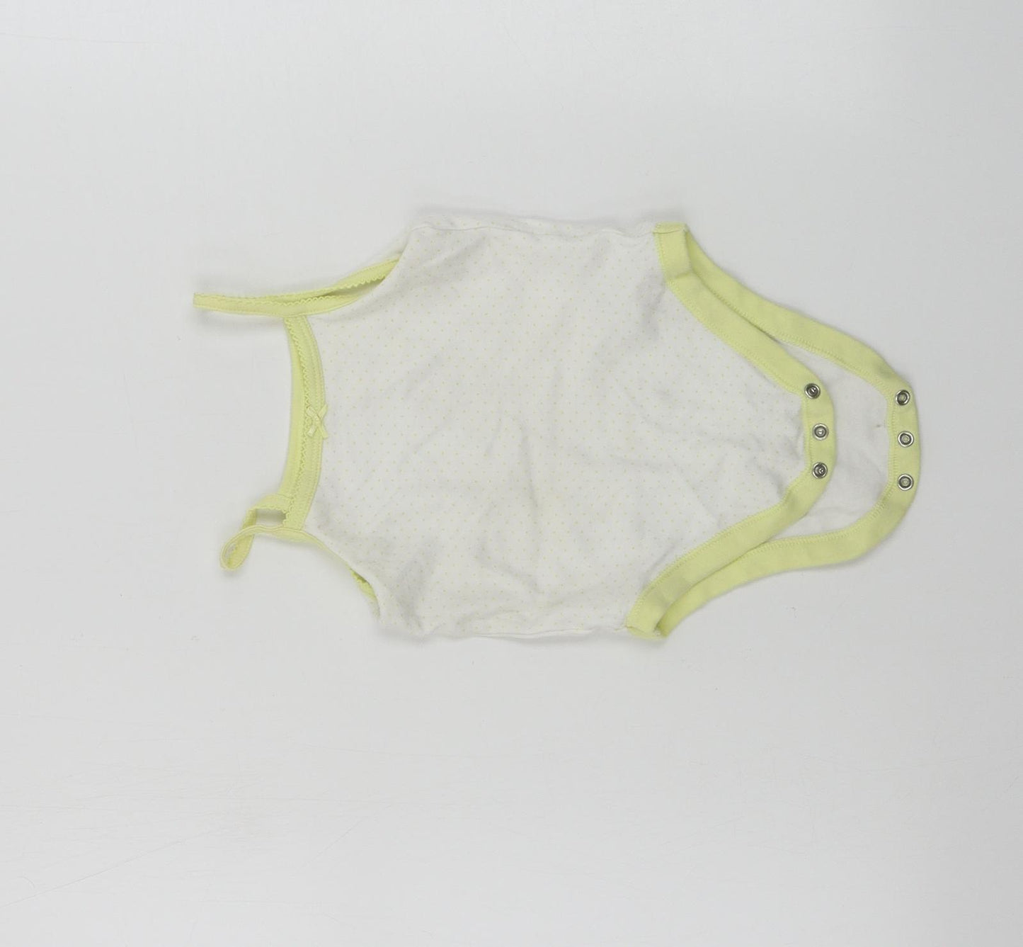 Nutmeg  Girls White   Basic Tank Size 12-18 Months