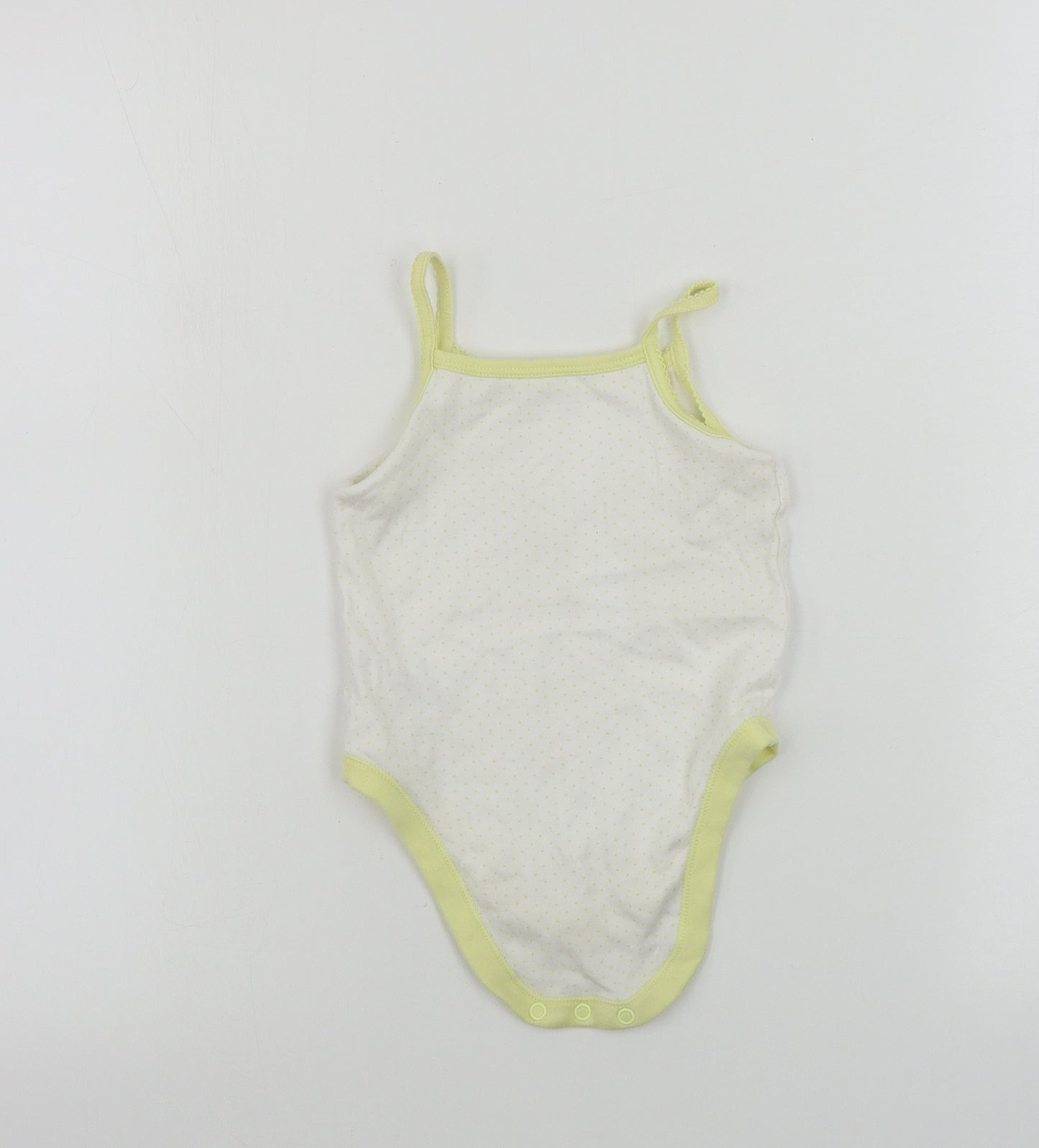 Nutmeg  Girls White   Basic Tank Size 12-18 Months