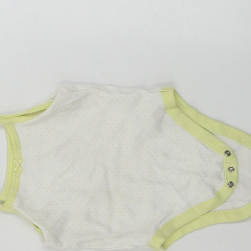 Nutmeg  Girls White   Basic Tank Size 12-18 Months