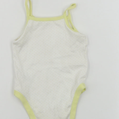 Nutmeg  Girls White   Basic Tank Size 12-18 Months