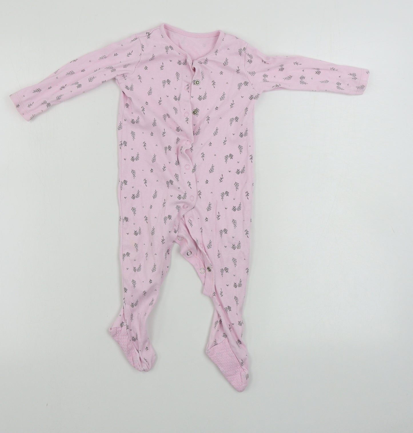 F&F  Girls Pink   Babygrow One-Piece Size 9-12 Months