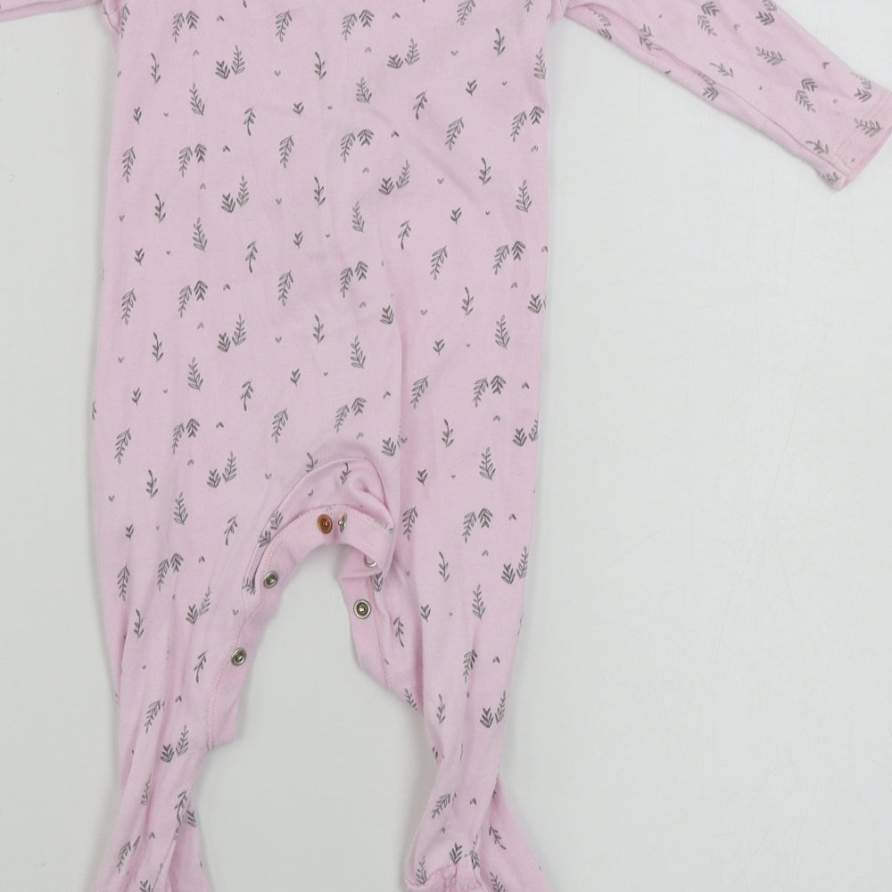 F&F  Girls Pink   Babygrow One-Piece Size 9-12 Months