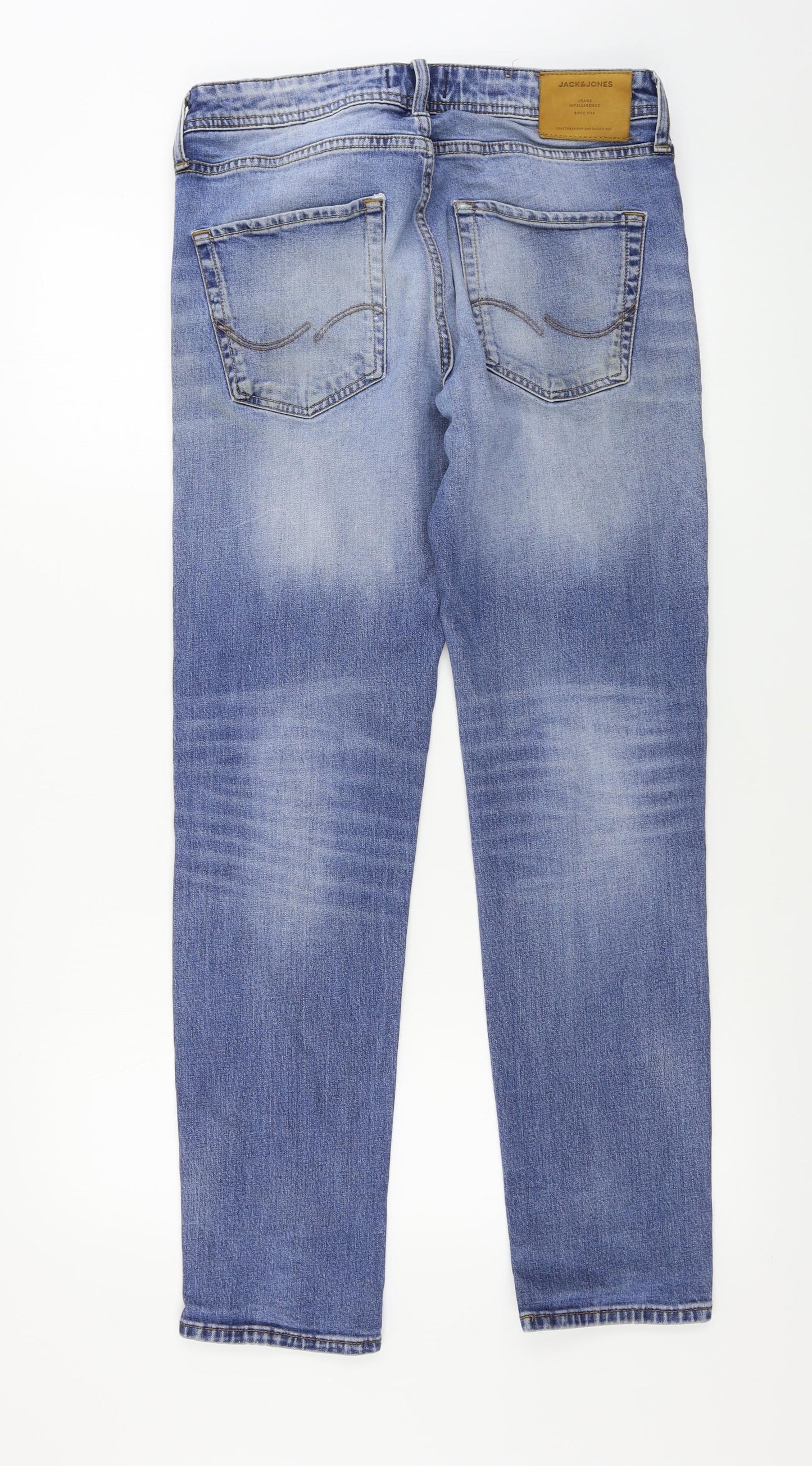 JACK & JONES Mens Blue   Straight Jeans Size 32 in L29 in