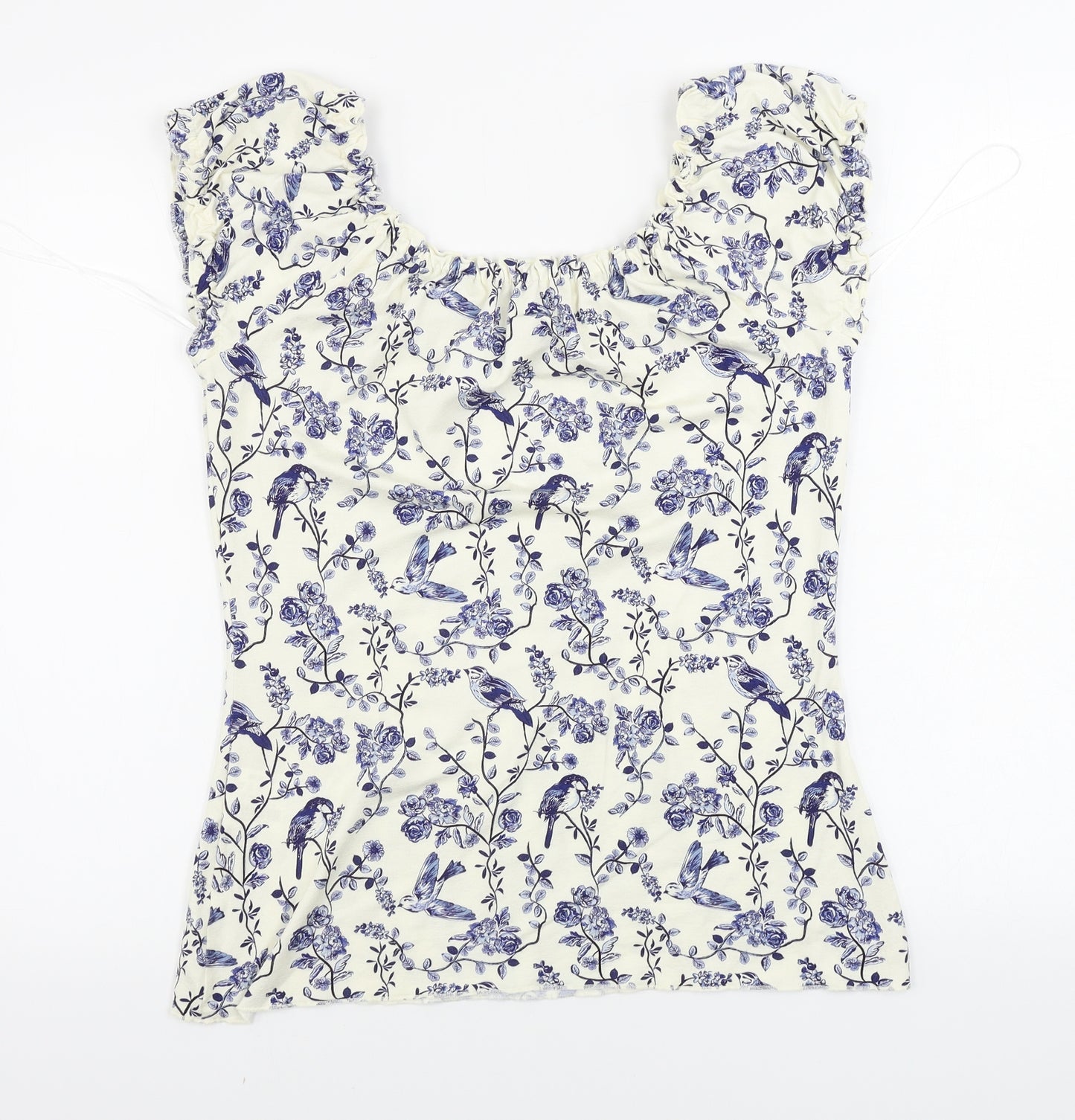 Joe Browns  Womens Beige Floral  Basic Blouse Size 16
