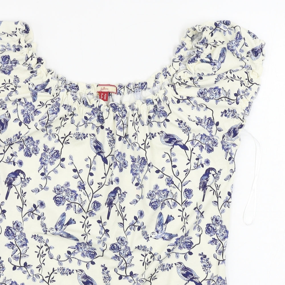 Joe Browns  Womens Beige Floral  Basic Blouse Size 16