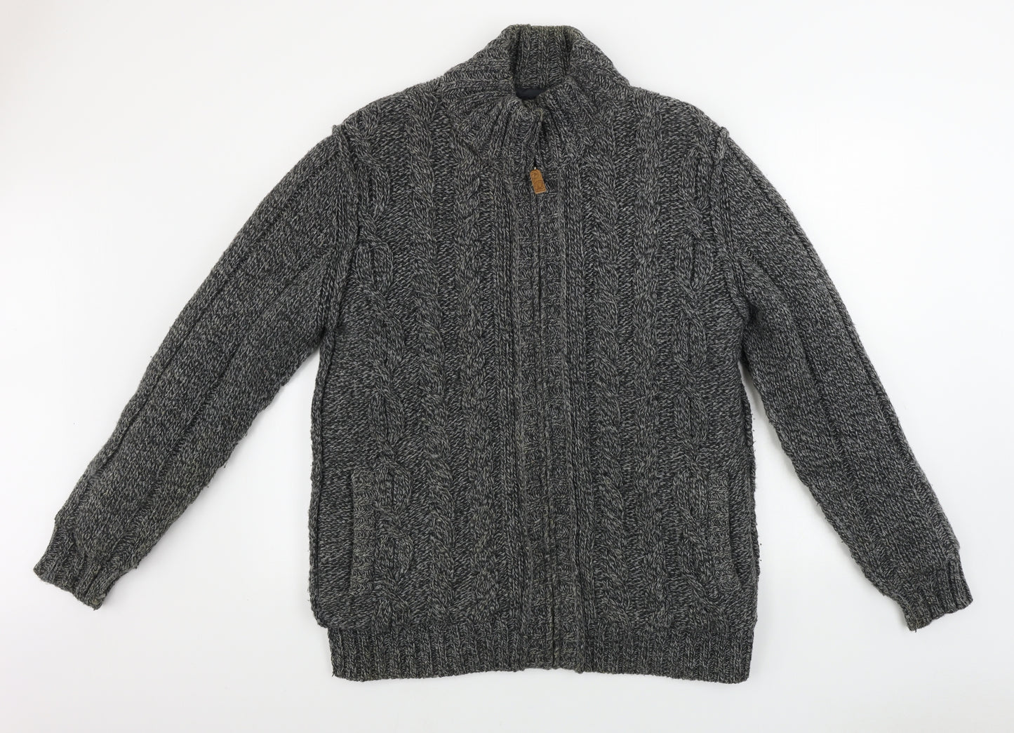 MANTARAY     Mens Grey   Full Zip Jumper Size L