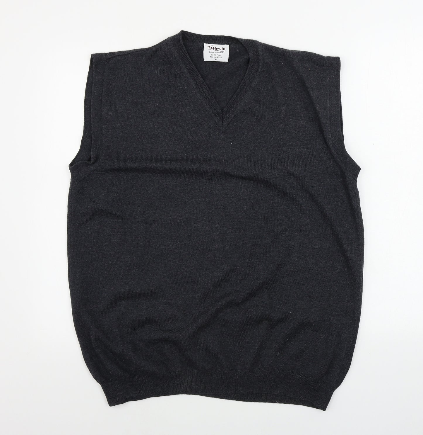 TM Lewin    Mens Grey   Vest Jumper Size XL
