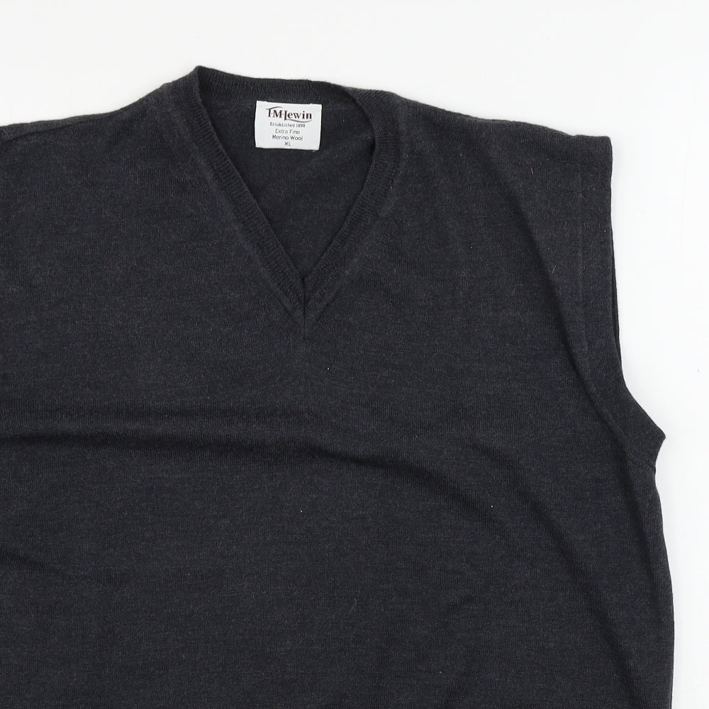 TM Lewin    Mens Grey   Vest Jumper Size XL