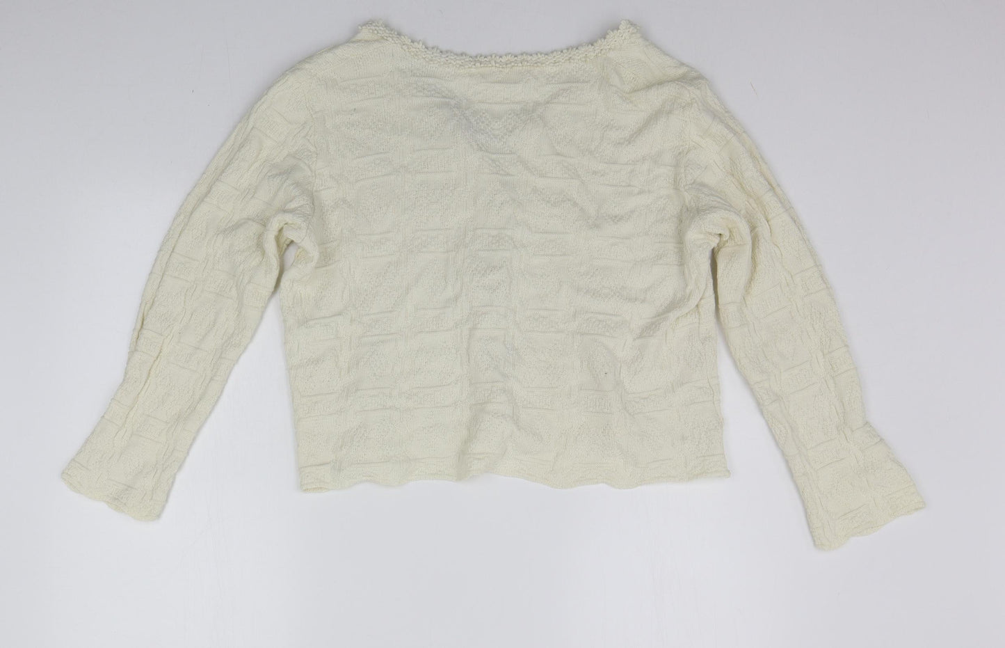 green knitwear Womens Beige   Cardigan Jumper Size M