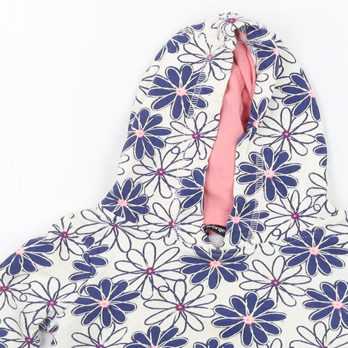 George Boys Blue Floral  Pullover Hoodie Size 2-3 Years