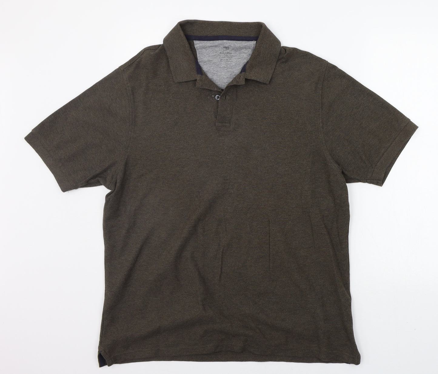 Marks and Spencer Mens Brown    Polo Size L