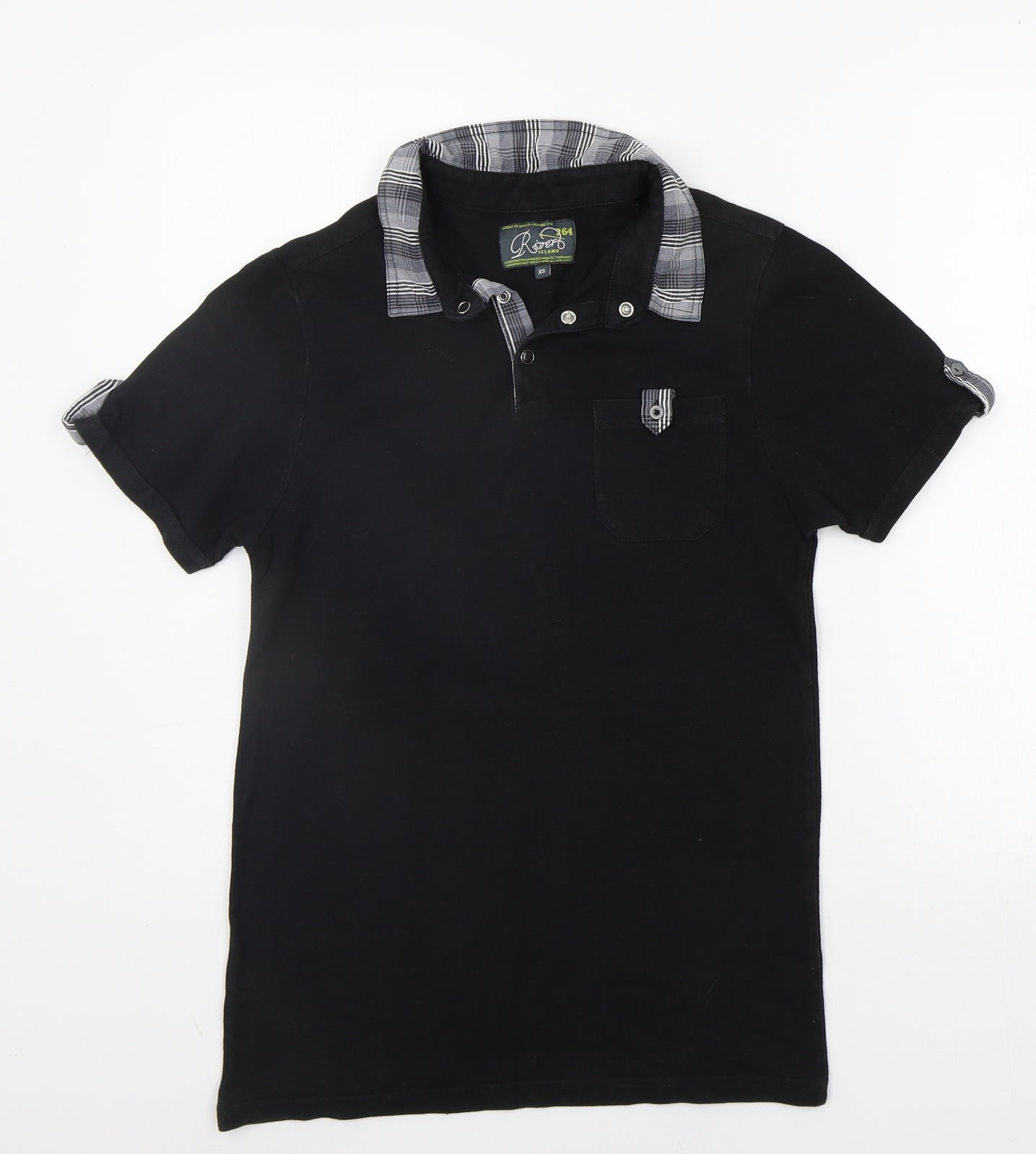 River Island Mens Black    Polo Size XS