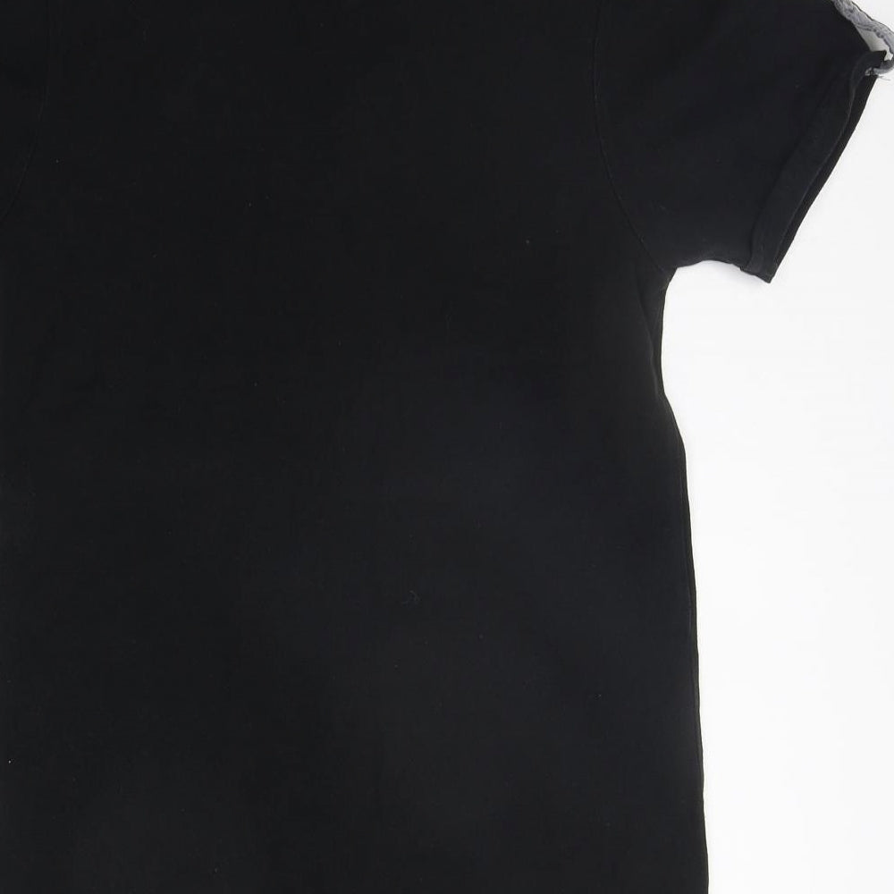 River Island Mens Black    Polo Size XS