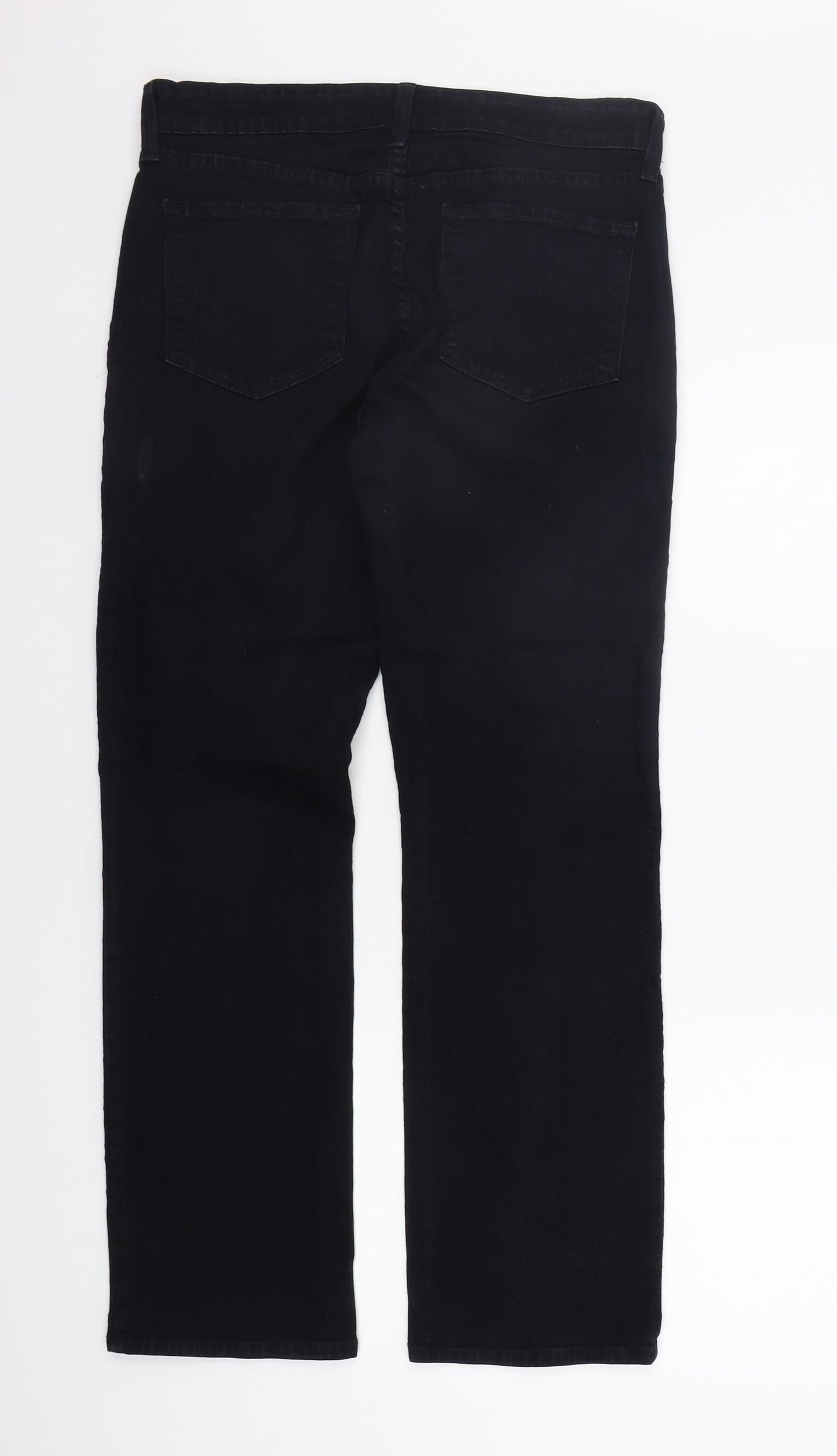 NYJD Womens Black   Straight Jeans Size 8 L27 in