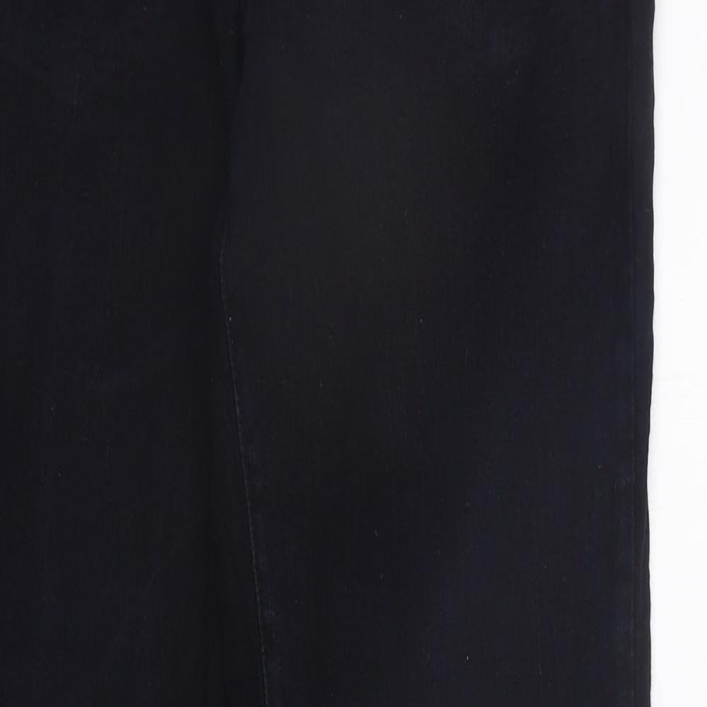 NYJD Womens Black   Straight Jeans Size 8 L27 in